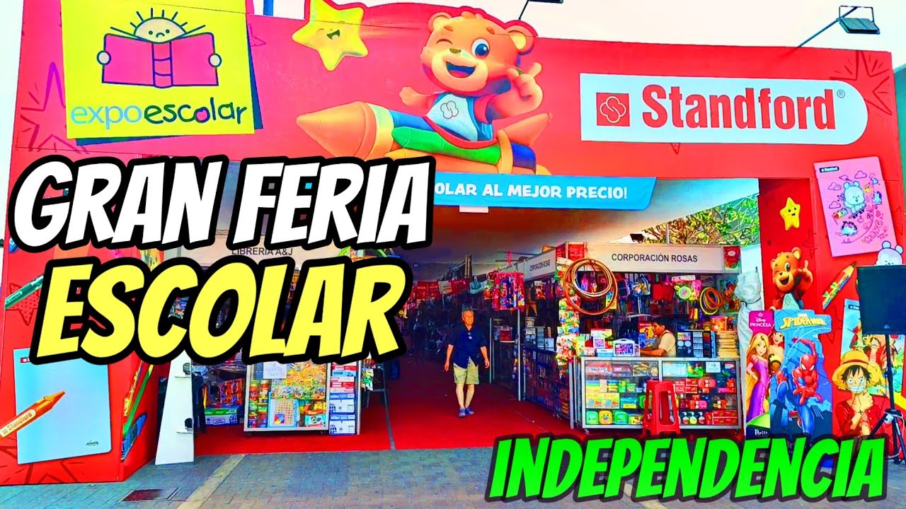 ¡BAJOS PRECIOS con LISTA en ÚTILES ESCOLARES en la FERIA - ESCOLAR 2026 en INDEPENDENCIA!