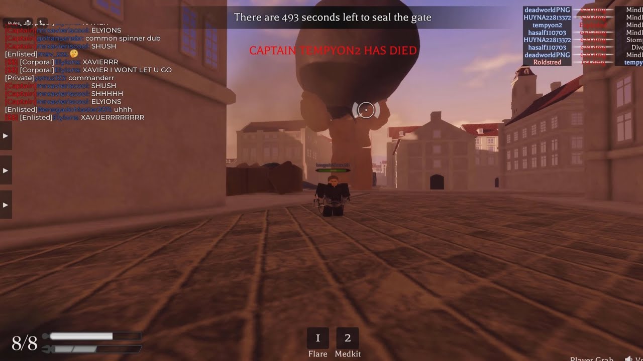 Peakest soldier run on Attack on Titan Freedom of War stage 3-9 part 1 soldier prespective