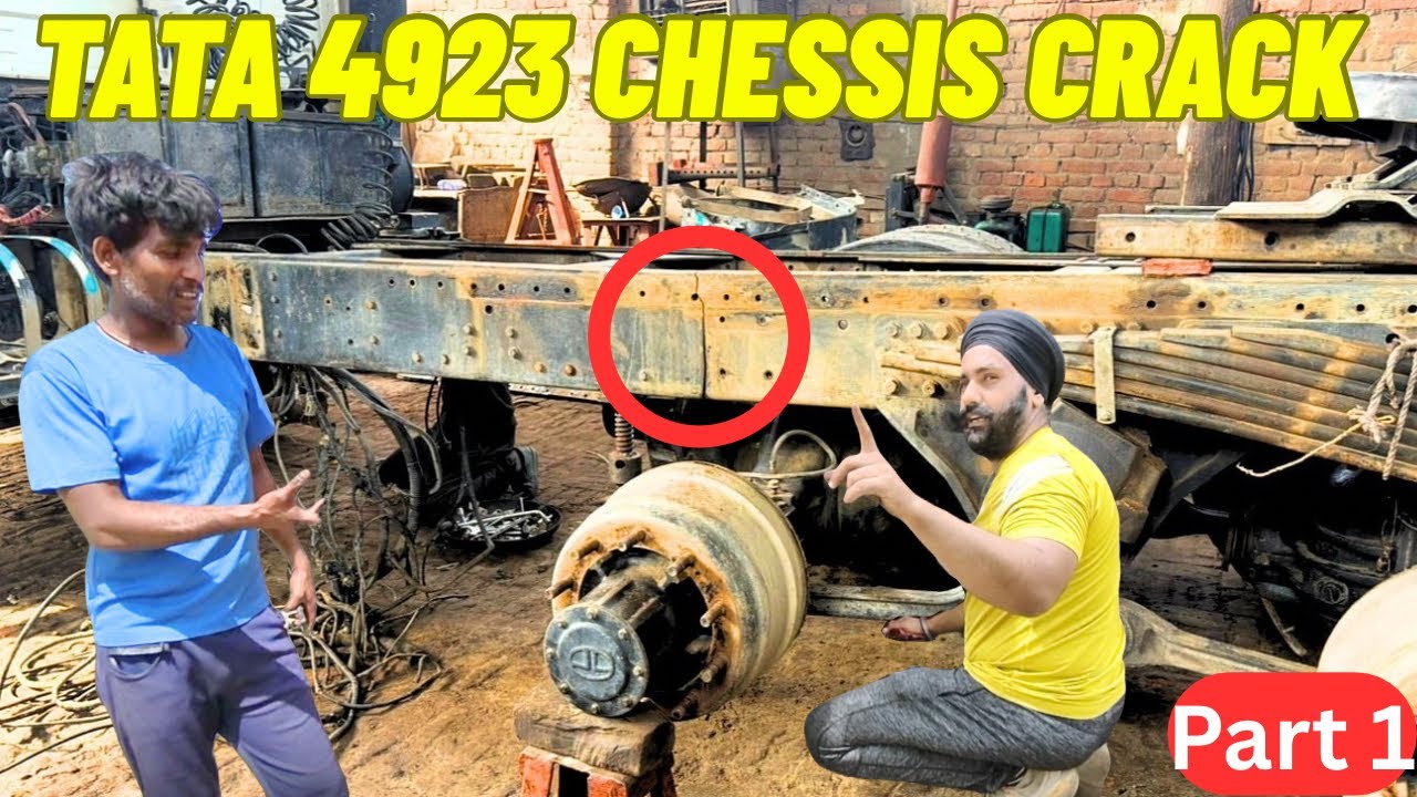TATA 4923 -पुराना ट्रक ख़रीदा 😳 2 चक्कर लगाते ही 3 जगह से टुटा चेसिस 😭 ड्राइवर साब अब नहीं टूटेगा ये💪
