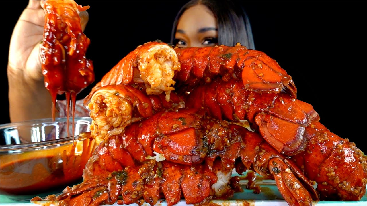 8 6X SPICY LOBSTER TAIL SEAFOOD BOIL MUKBANG | LOBSTER TAILS MUKBANG |Seafood