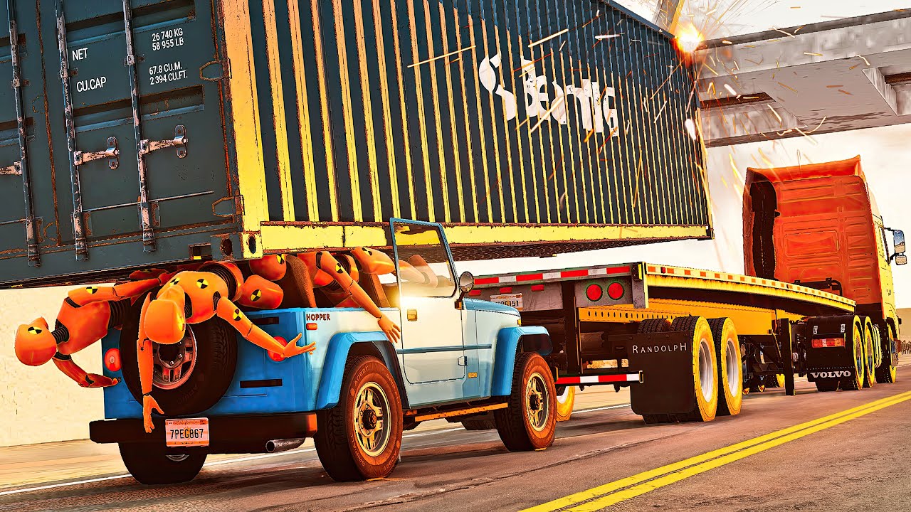 Truck and Car Crashes #09 [BeamNG.Drive]