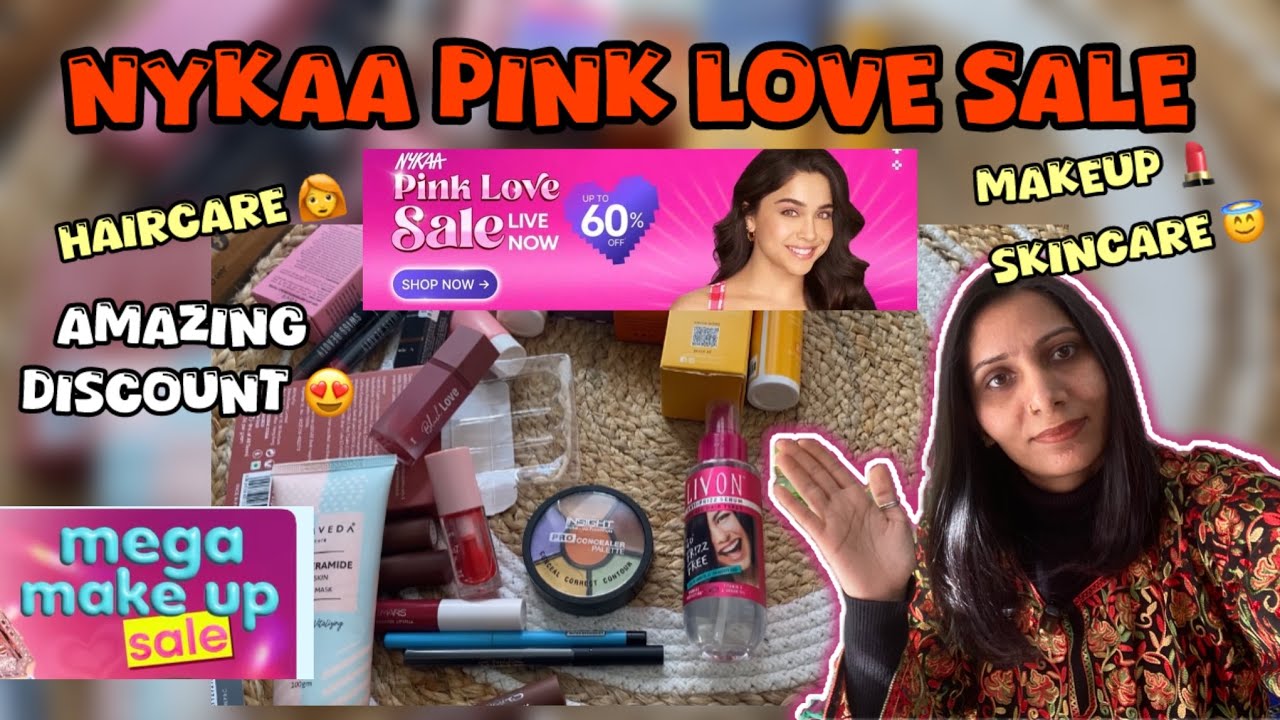 *NYKAA* pink love sale 2026 haul | makeup, skincare, haircare😍 under budget | #nykaa #sale 