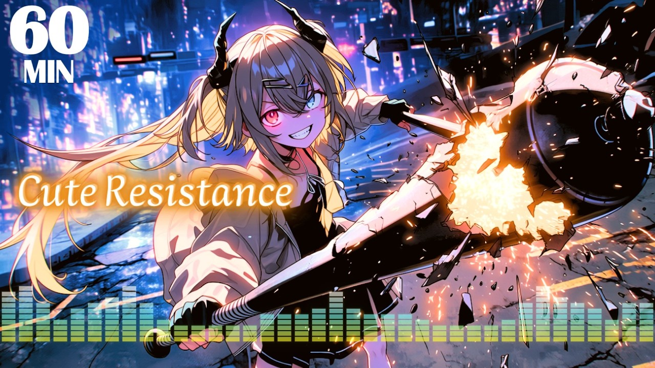 Smile. You Look Better in Pieces. | 1 HOUR music | Cyberpunk / Anime Rock