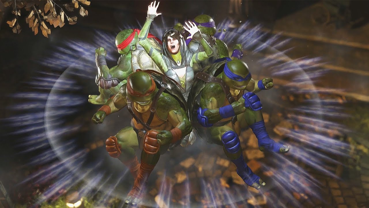 Injustice 2: TMNT Vs Enchantress | All Intro/Interaction Dialogues & Clash Quotes + Super Moves