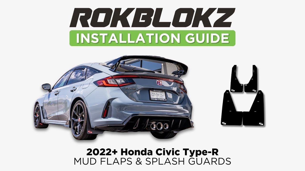 2023+ Honda Civic Type R: Installing Rokblokz Mud Flaps and Splash Guards