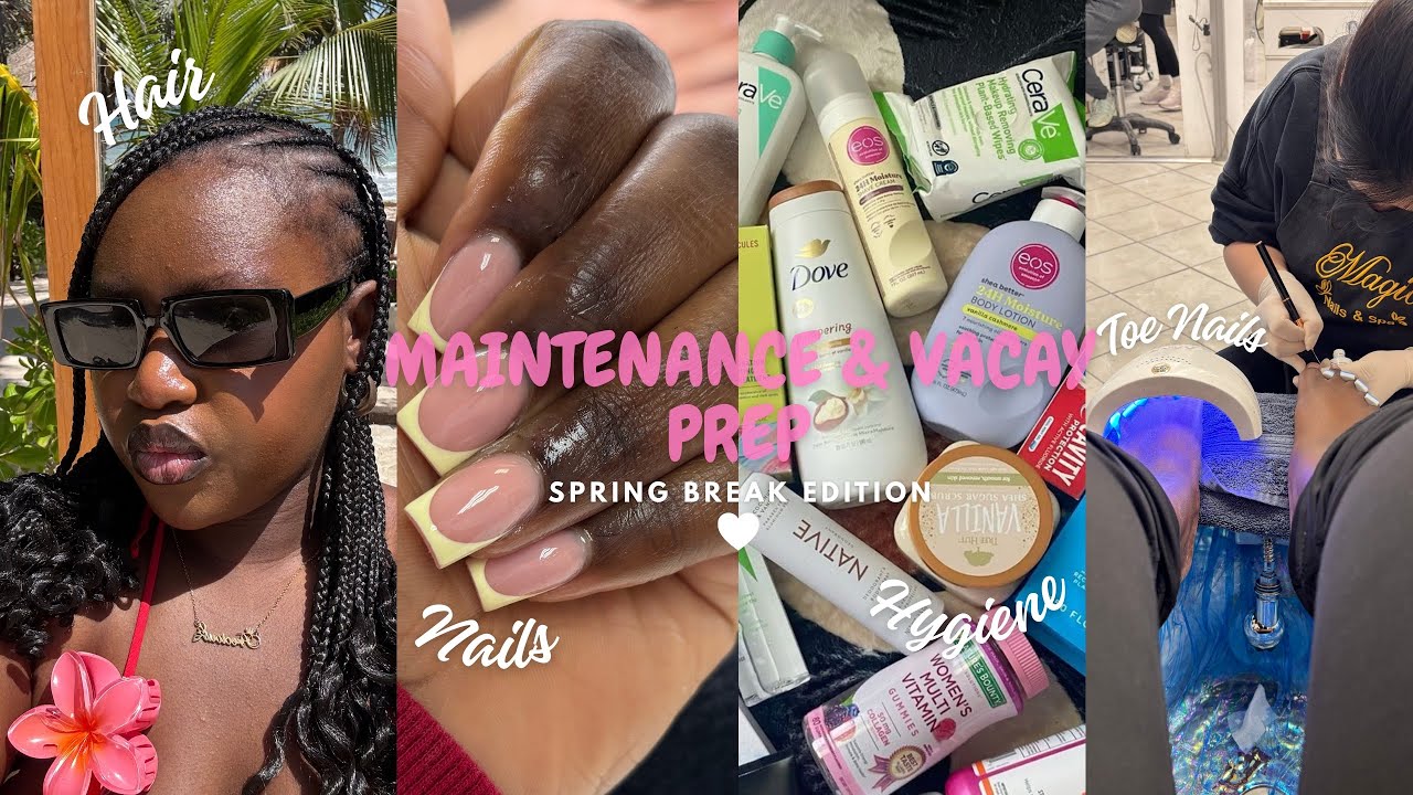 Maintenance and Vacation Prep | Hair, Nails, Pedicure, Running Errands, Gym + Pack with me