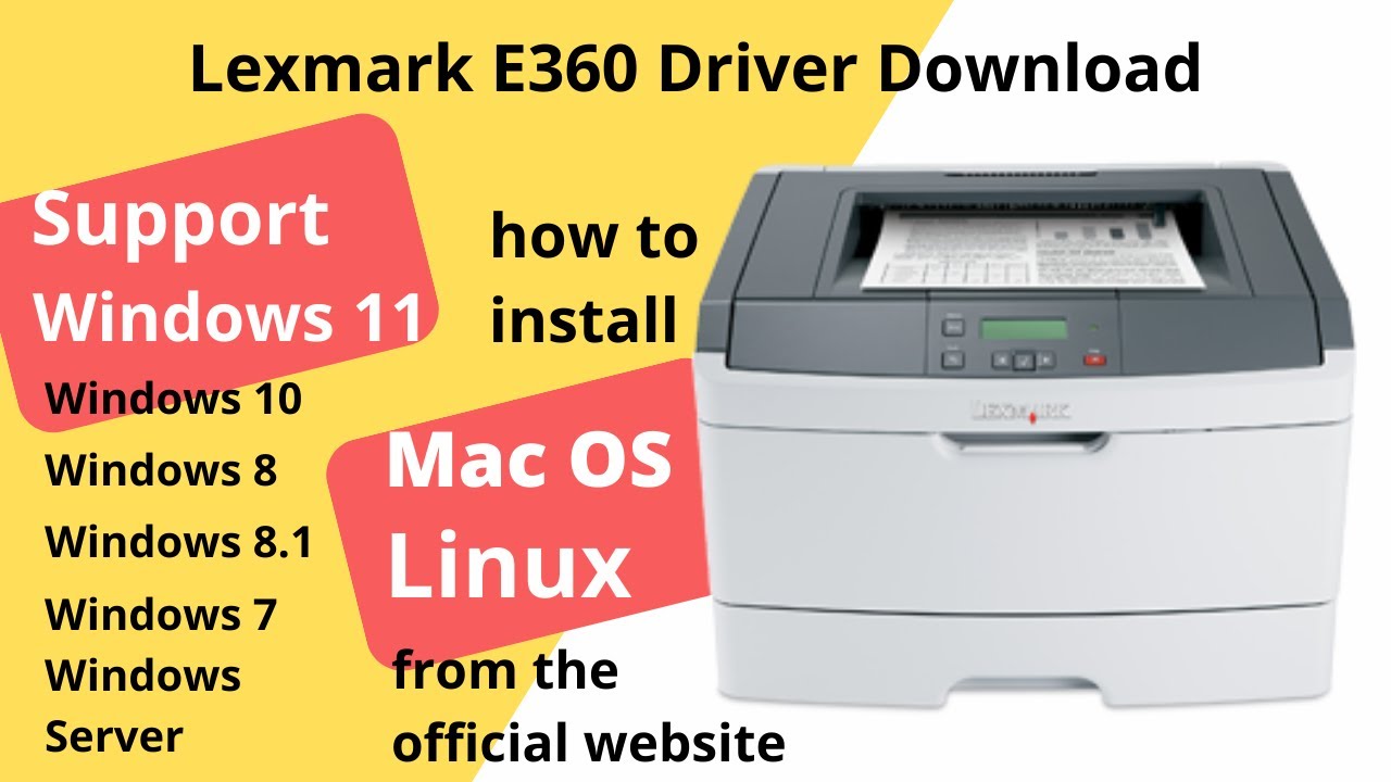 Lexmark E360 Driver Download and Setup Windows 11 Windows 10
