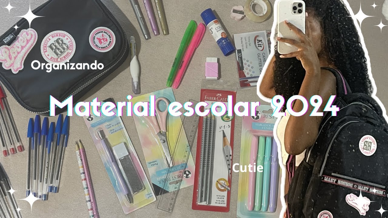 Organizando meu material escolar | organizando meu estojo 📚