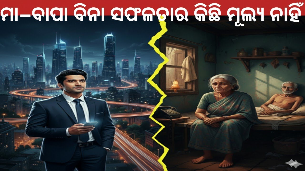 “ମା–ବାପା ବିନା ସଫଳତା ଅଧୂରା | ଏକ ହୃଦୟଭାଙ୍ଗା କାହାଣୀ”. Success Is Incomplete Without Parents.