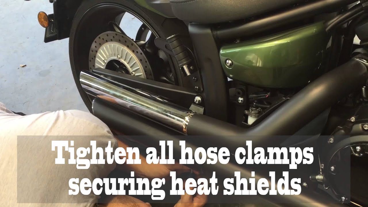 Vance and Hines Twin Slash Staggered Install on Yamaha Stryker