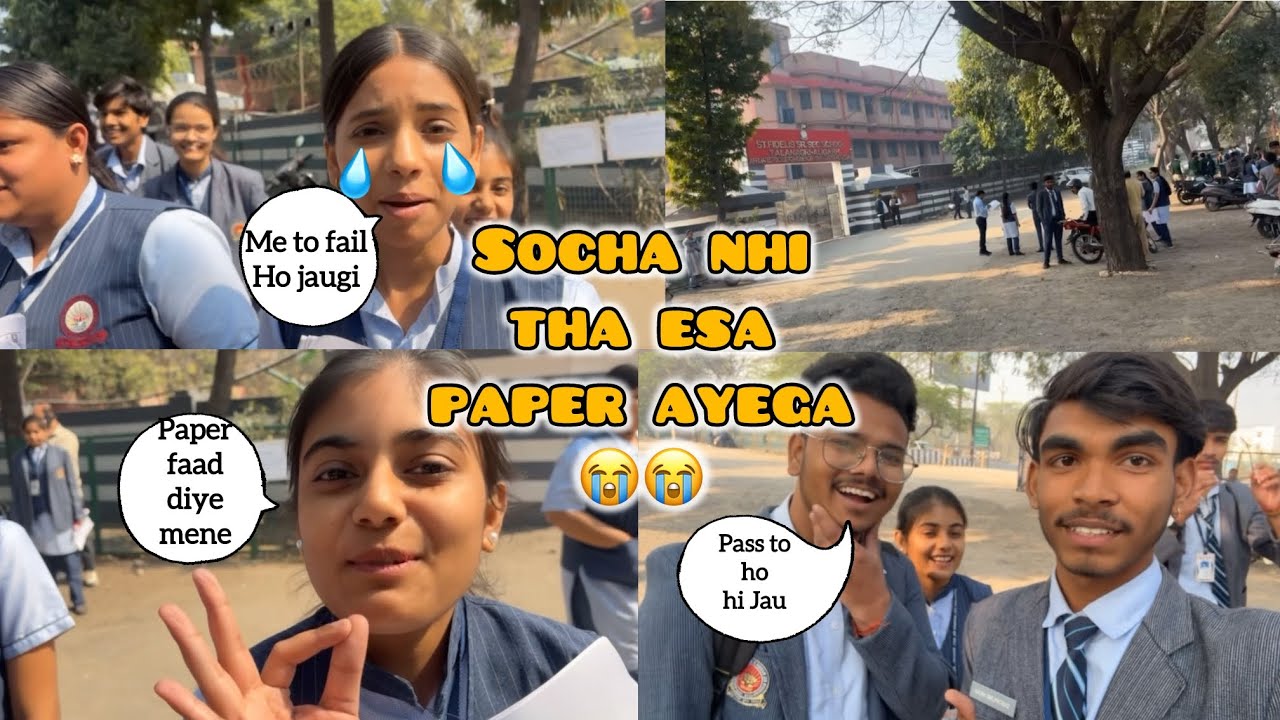Socha nhi tha esa paper ayega 😭😭 #vlog #viral #viralvlogs #trending #boards  #vlogger 