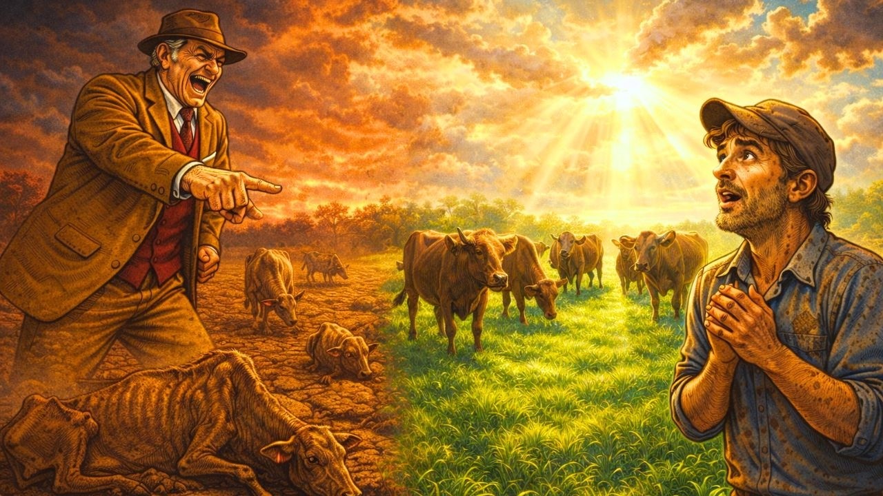El patrón despidió a su peón y le entregó el ganado enfermo, pero el milagro en el pasto lo dejó