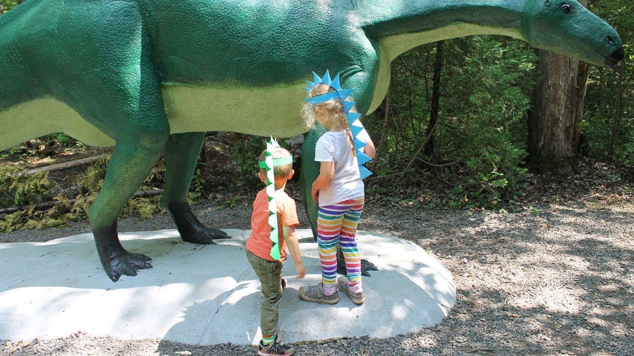 Paper dinosaur hat craft
