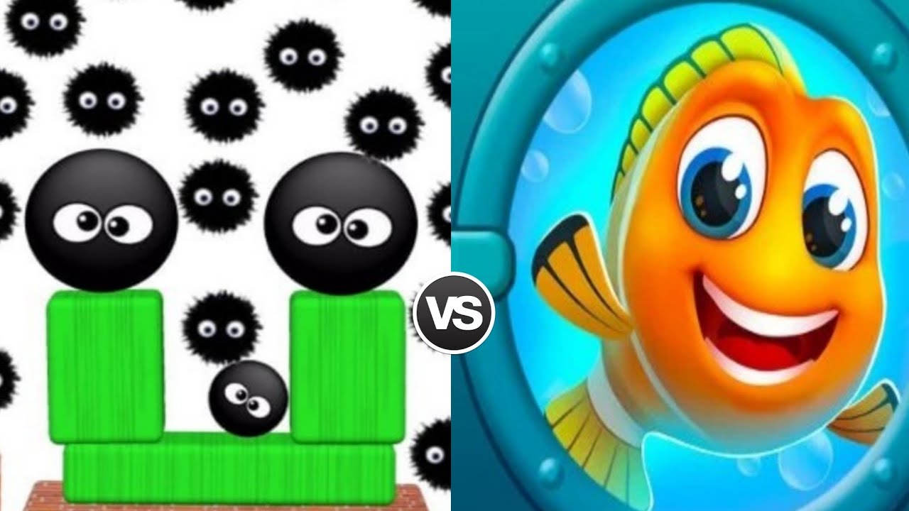 Hide Ball Brain Vs Save The Fish Gameplay Walkthrough Challenge Double Pull Master!