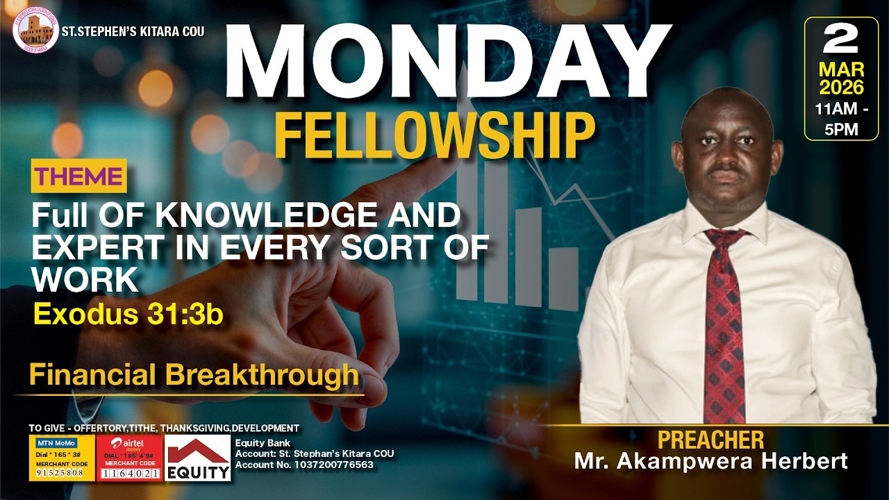 11:00AM | MONDAY FELLOWSHIP - PRAYER AND DELIVERANCE