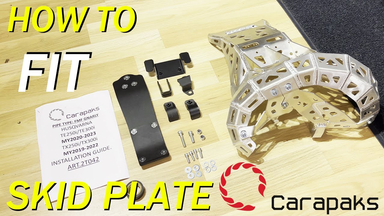 FITTING FMF EXHAUST AND CARAPAKS SKIDPLATE | TE300