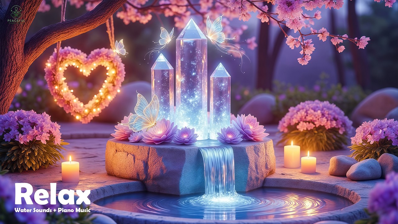 Soothing Spa Piano + Water Sounds 🌿 Relieve Stress, Anxiety & Depression | Calm Mind & Body