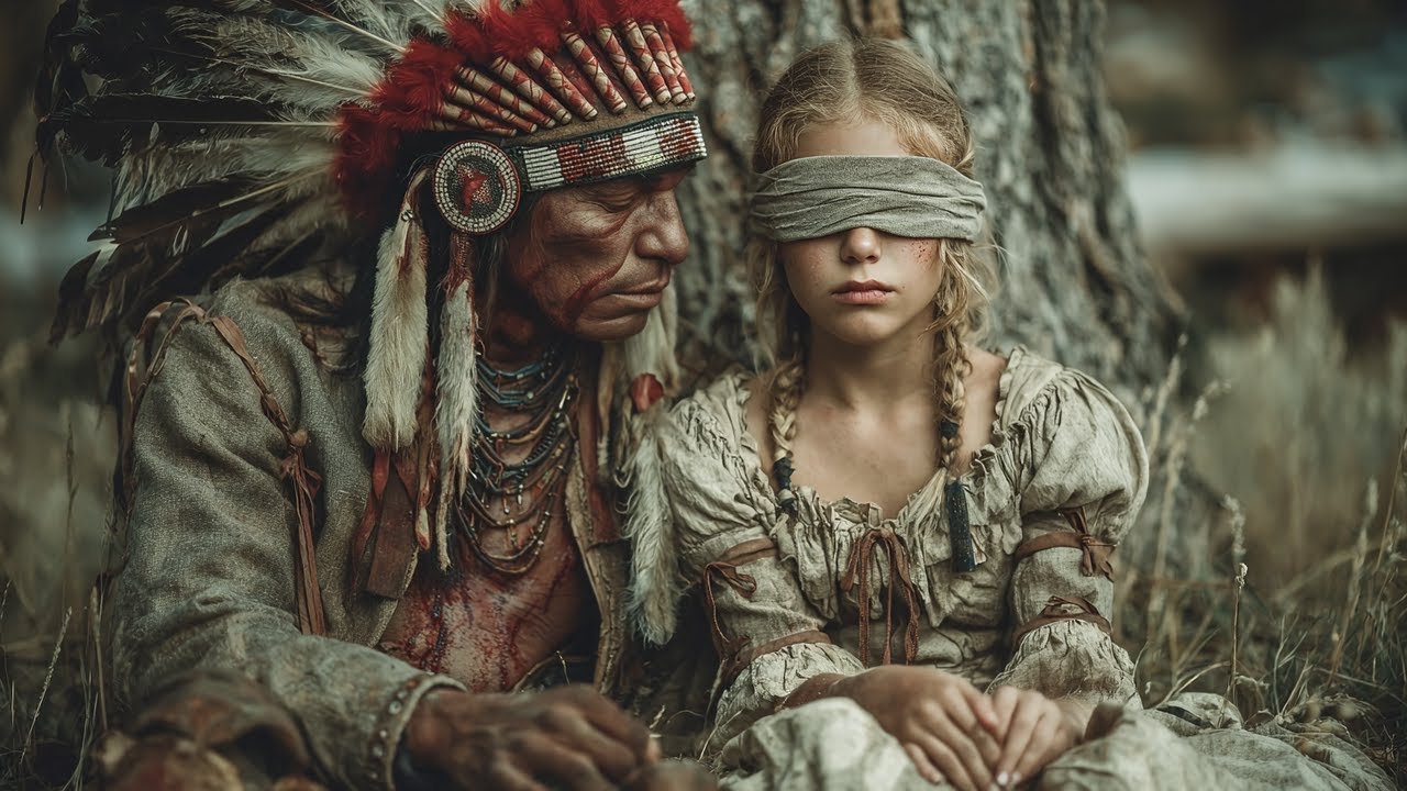 “I Can’t See… I’m So Scared,” Whispered the Girl—A Cheyenne Warrior Led Her Steps, Becoming Her Eyes