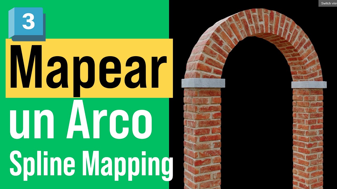 Cómo mapear un arco con Spline Mapping en 3ds Max