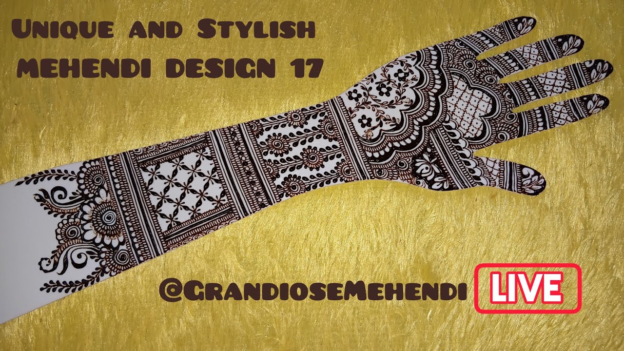 Unique and Stylish MEHENDI DESIGN 17