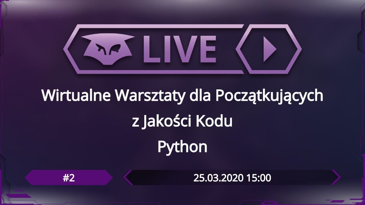Семинар по качеству кода для начинающих №2: Python
