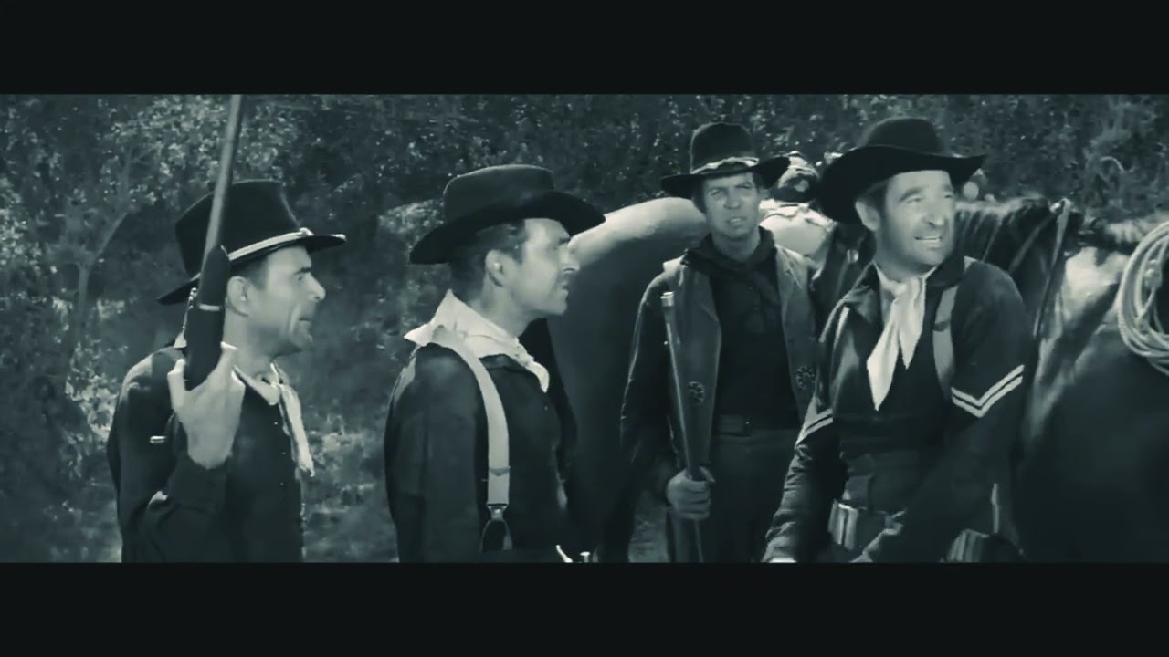 Ambush at Cimarron Pass, 1958 movie in English, Full HD, starring Scott Brady and Clint Eastwood