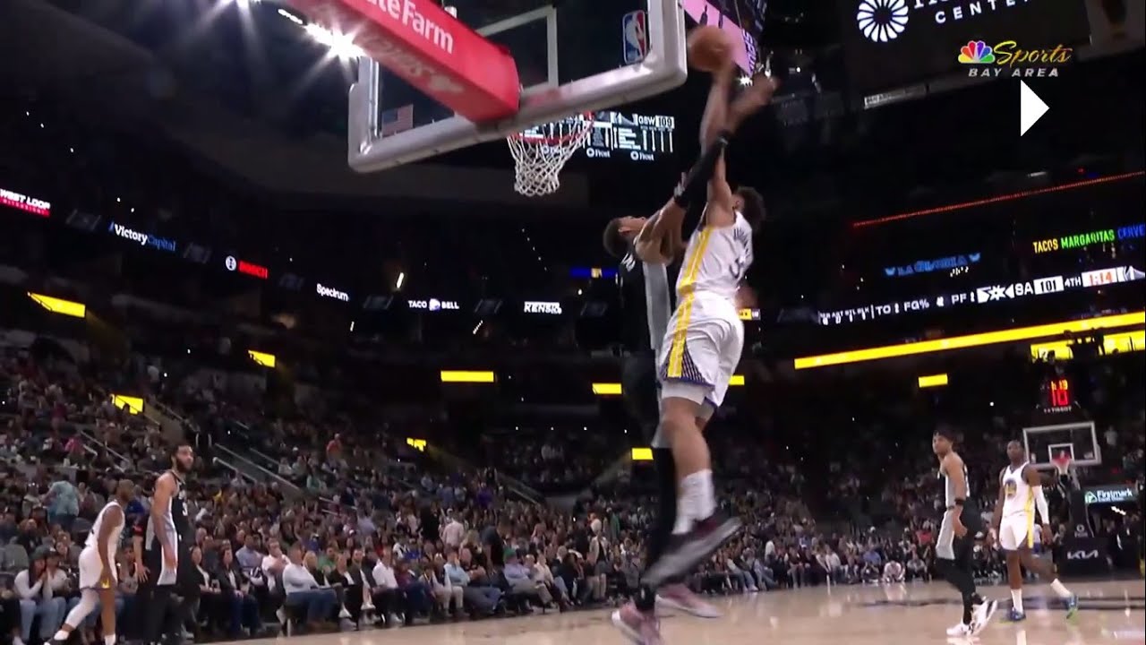 Trayce Jackson-Davis Posterized Victor Wembanyama / Warriors vs. Spurs / March 11, 2024 #nba