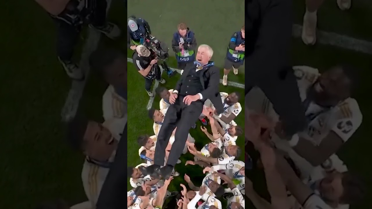 Carlo Ancelotti didn&rsquo;t want the Madrid players to stop there&hellip; 🤣