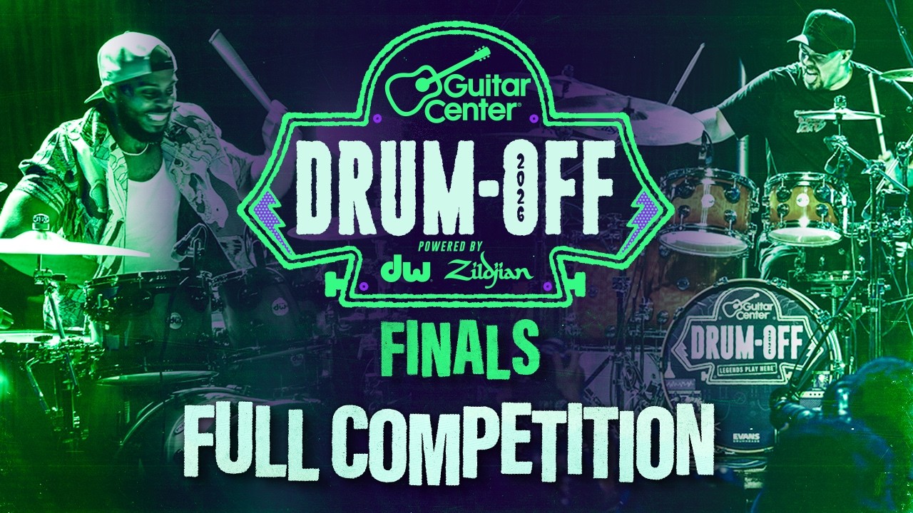 СМОТРИТЕ полную запись конкурса Guitar Center Drum-Off 2026