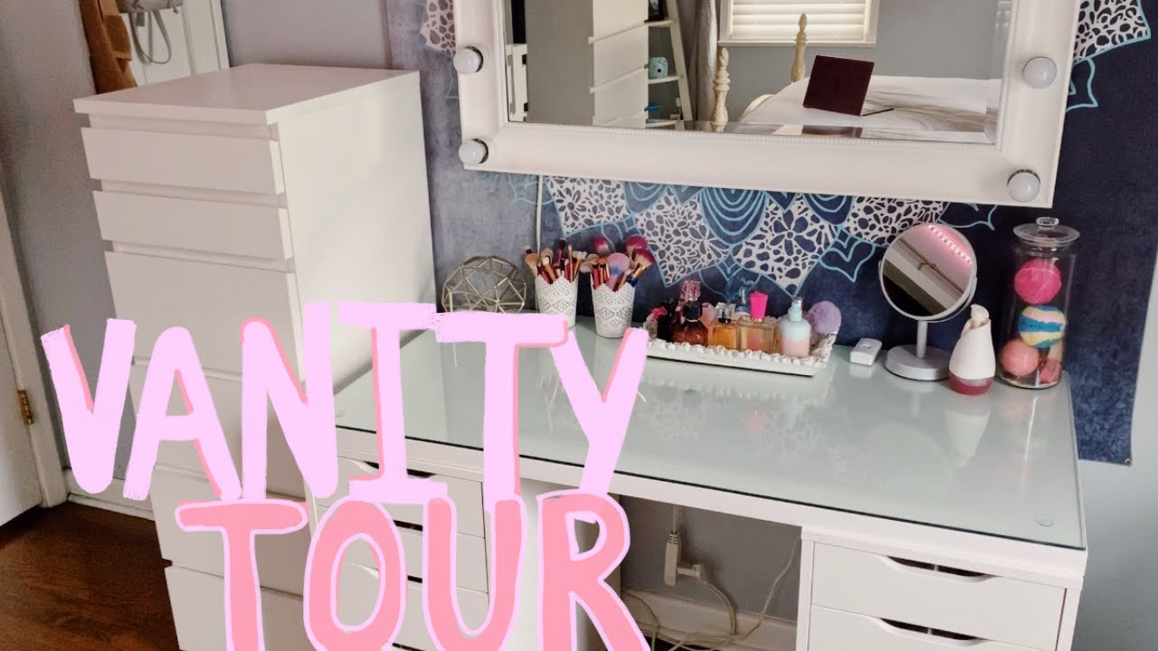 UPDATED WHAT'S IN MY VANITY! VANITY TOUR! | Gabriella Mortola