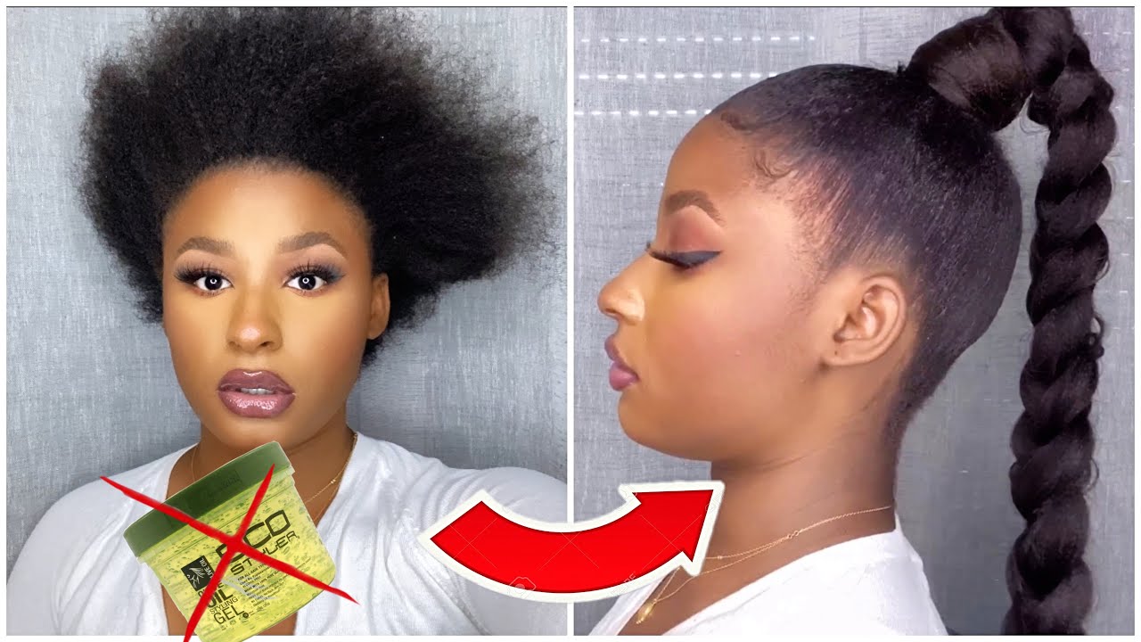 PLAQUER SES CHEVEUX CRÉPUS - XPRESSION PONYTAIL HAIR avec 5€ !!