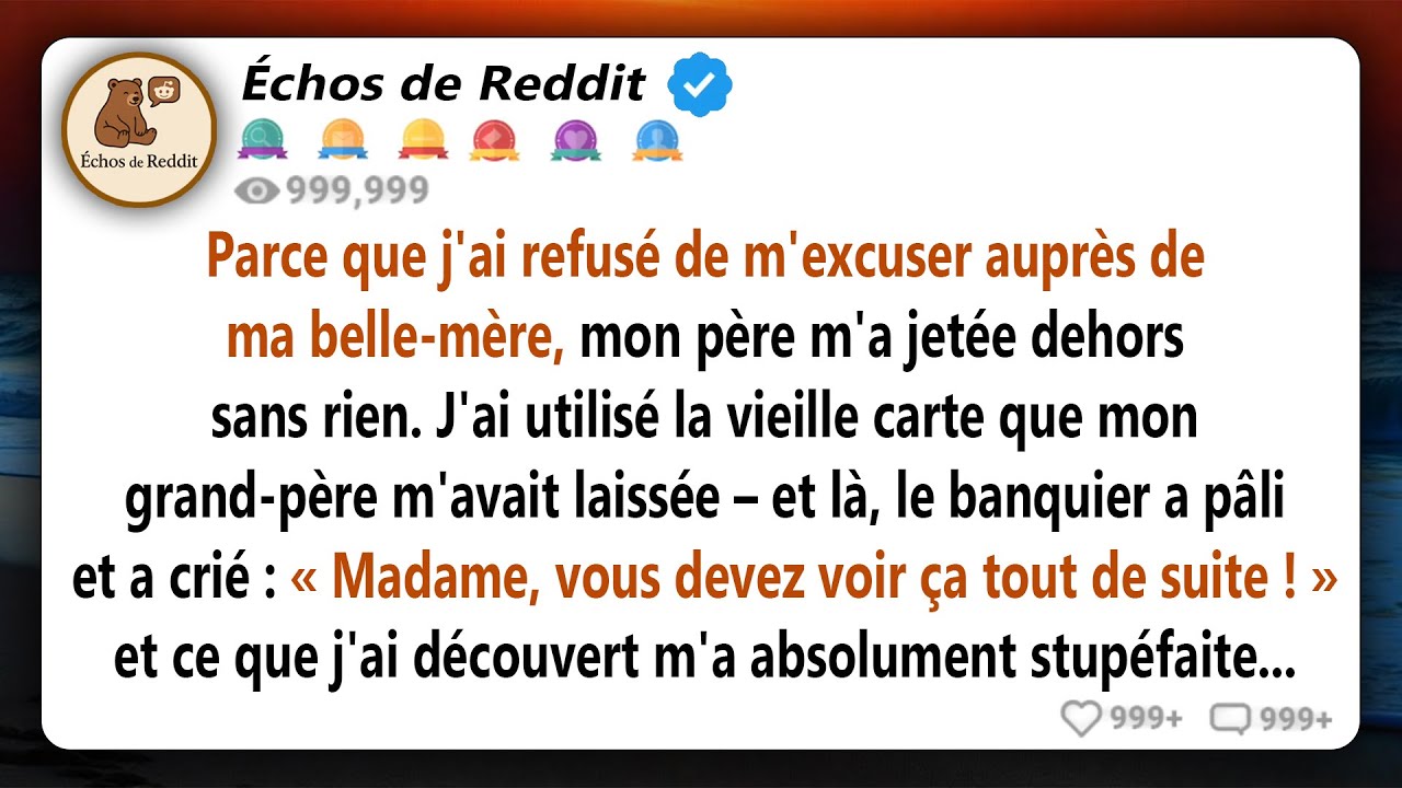 Une fois que papa m'a foutu à la porte, j'ai ressorti la vieille carte de grand-père. La banque a...