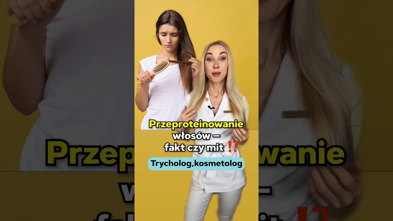 Przeproteinowanie włos&oacute;w - FAKT czy MIT?! #trycholog #zniszczonewłosy #włosy #hitczykit #faktyimity