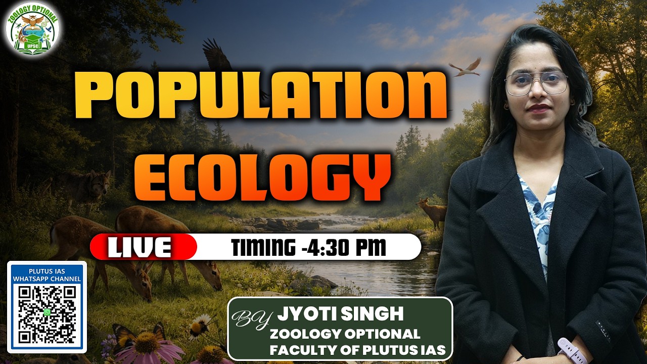 Population  Ecology | Zoology Optional | Jyoti Mam | PLUTUS IAS