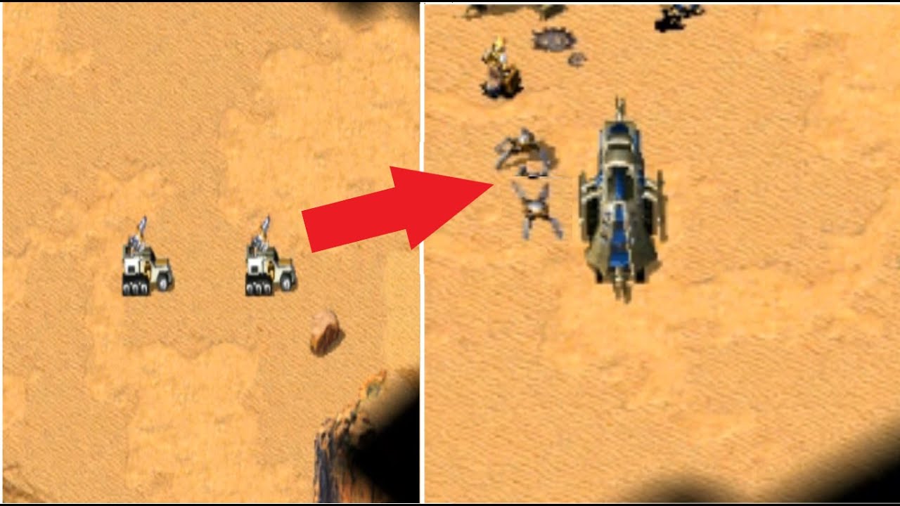 Terror Drone Rush - Command & Conquer: Yuri's Revenge online 2 vs 2 - Death Valley Girl Map