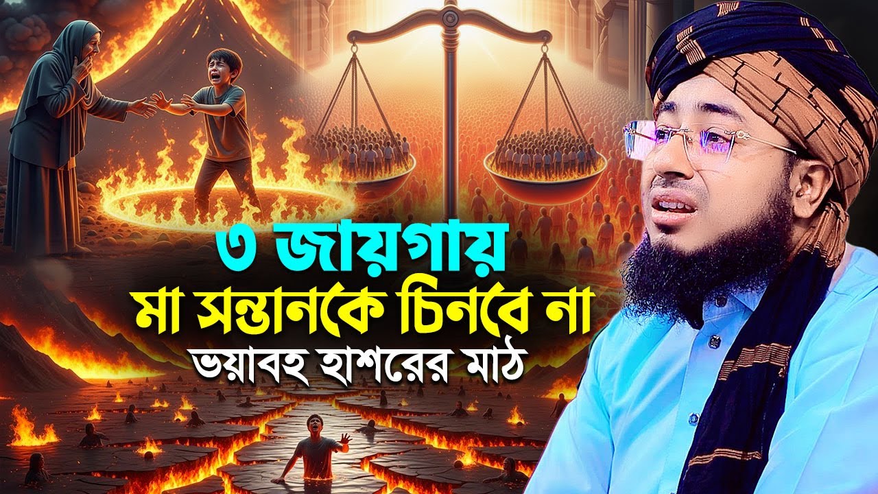 ৩ জায়গায় মা সন্তানকে চিনবে না ভয়াবহ হাশরের মাঠ | johirul islam faridi