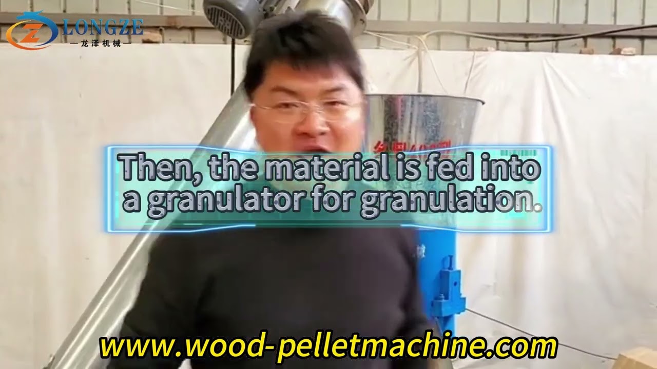 Easily feed pellet production line