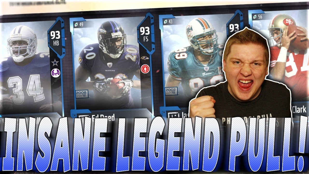 INSANE LEGEND PULL! | 4 NEW 93 LEGENDS! REED, TAYOR, CLARK, WALKER! | MUT 18 LEGEND PACK OPENING