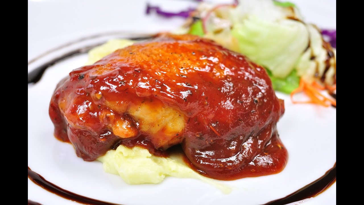 สเต็กไก่บาร์บีคิว Chicken B.B.Q | FoodTravel