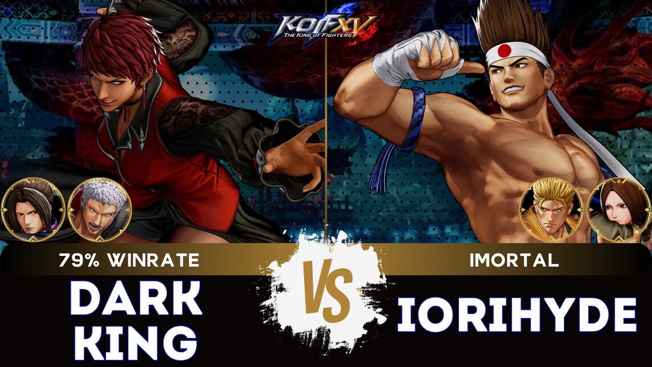 KOF XV ▰ DARK KING (O.Yashiro/Vice/Duo Lon) 🆚 IORIHYDE (Ryo/Joe/Whip) 🎞️Replay Match - 7/26
