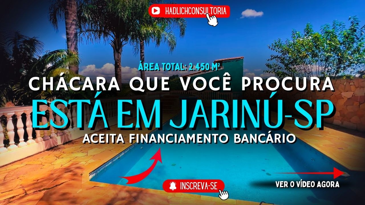 🌿 Chácara PERFEITA em Jarinu – SP | 2.450 m² de Terreno | 4 Suítes | Lazer Completo