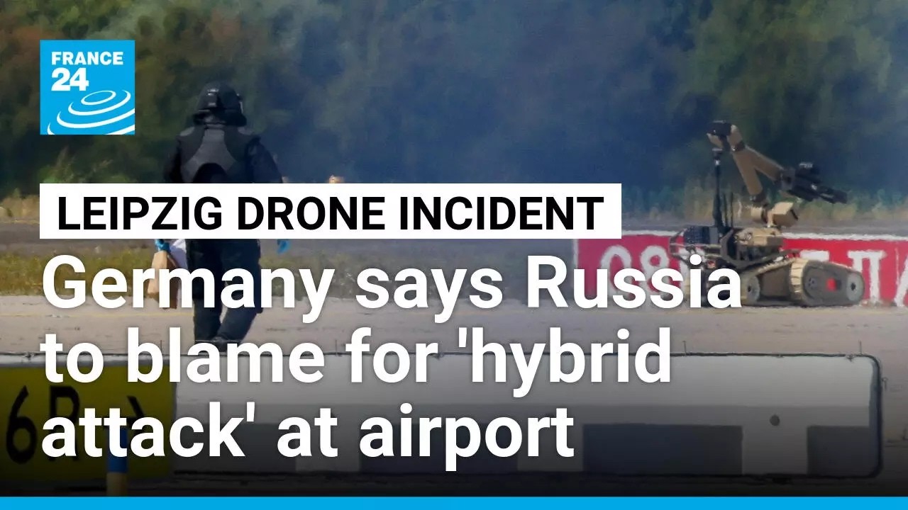 Germany blames Russia for airport drone incident, hits back with sanctions &bull; FRANCE 24 English