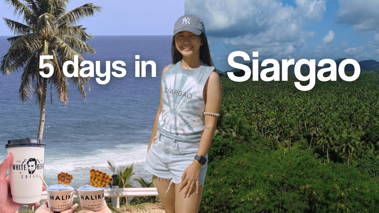 5 days in Siargao 🌴 exploring general luna, sohoton tour, surfing, etc.