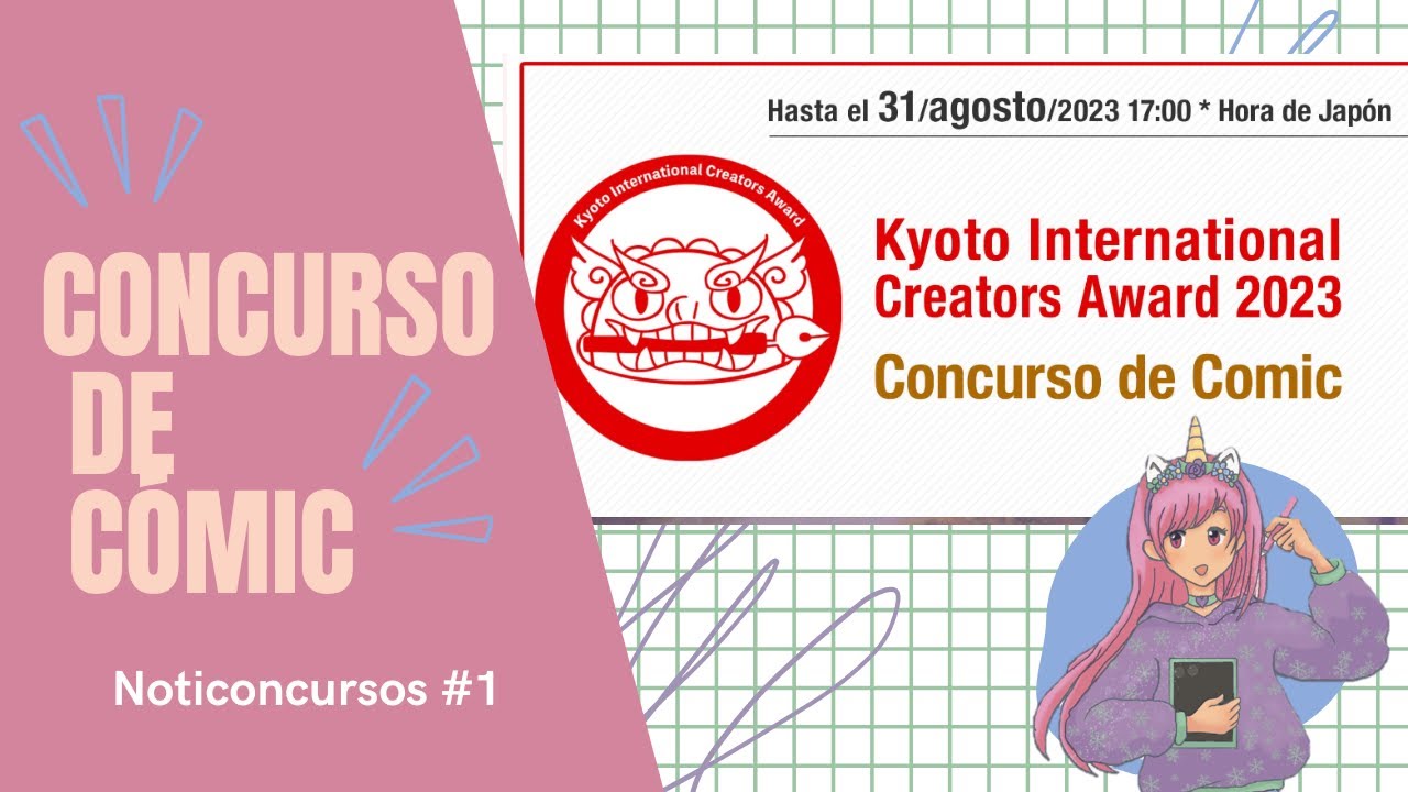 CONCURSO DE CÓMIC. Kyoto International Creators Award 2023