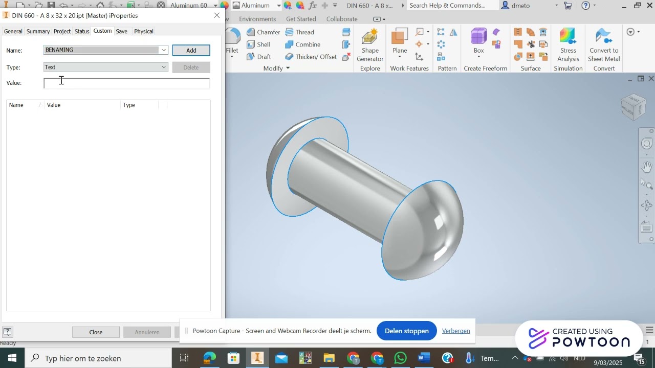 Klinknagel kort project klapstoel