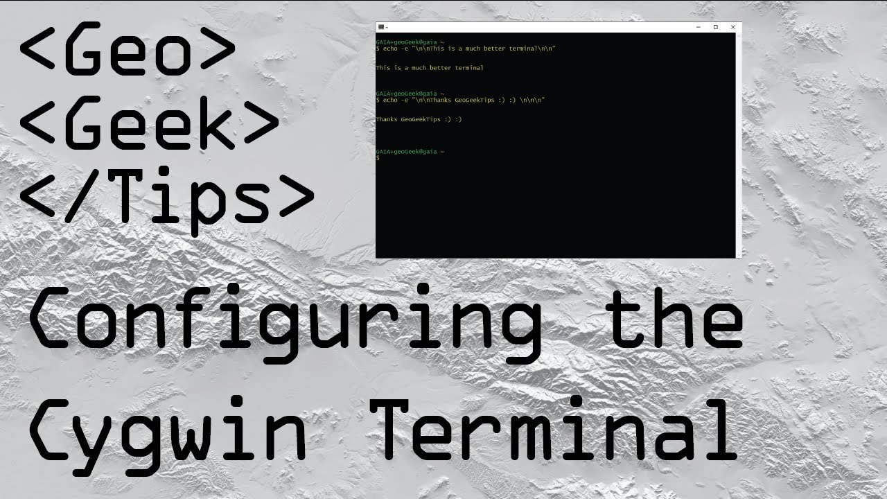 Cygwin Tutorial: Part 2 - Configuring The Cygwin Terminal