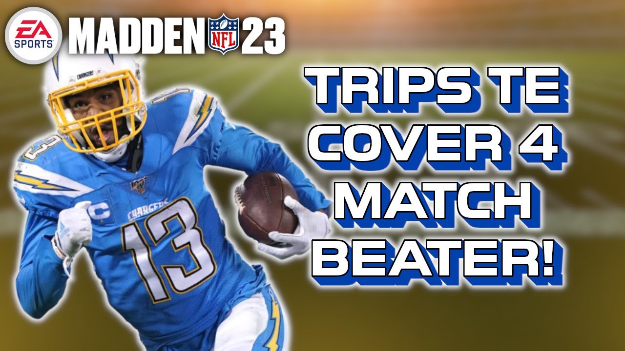 COVER 4 MATCH BEATER - TRIPS TE - Madden 23 Tips!