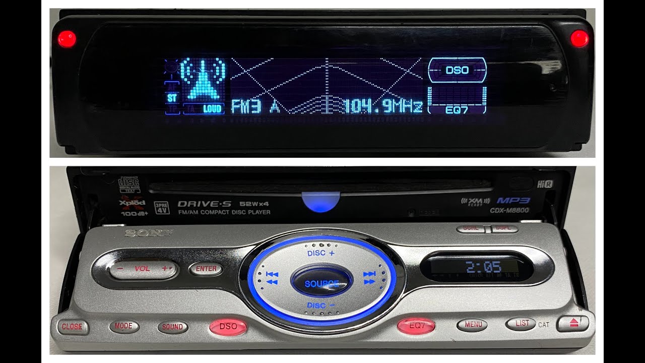 2000s Legendary Sony CDX-M8800 Xplod Car CD Mp3 Player / Testing