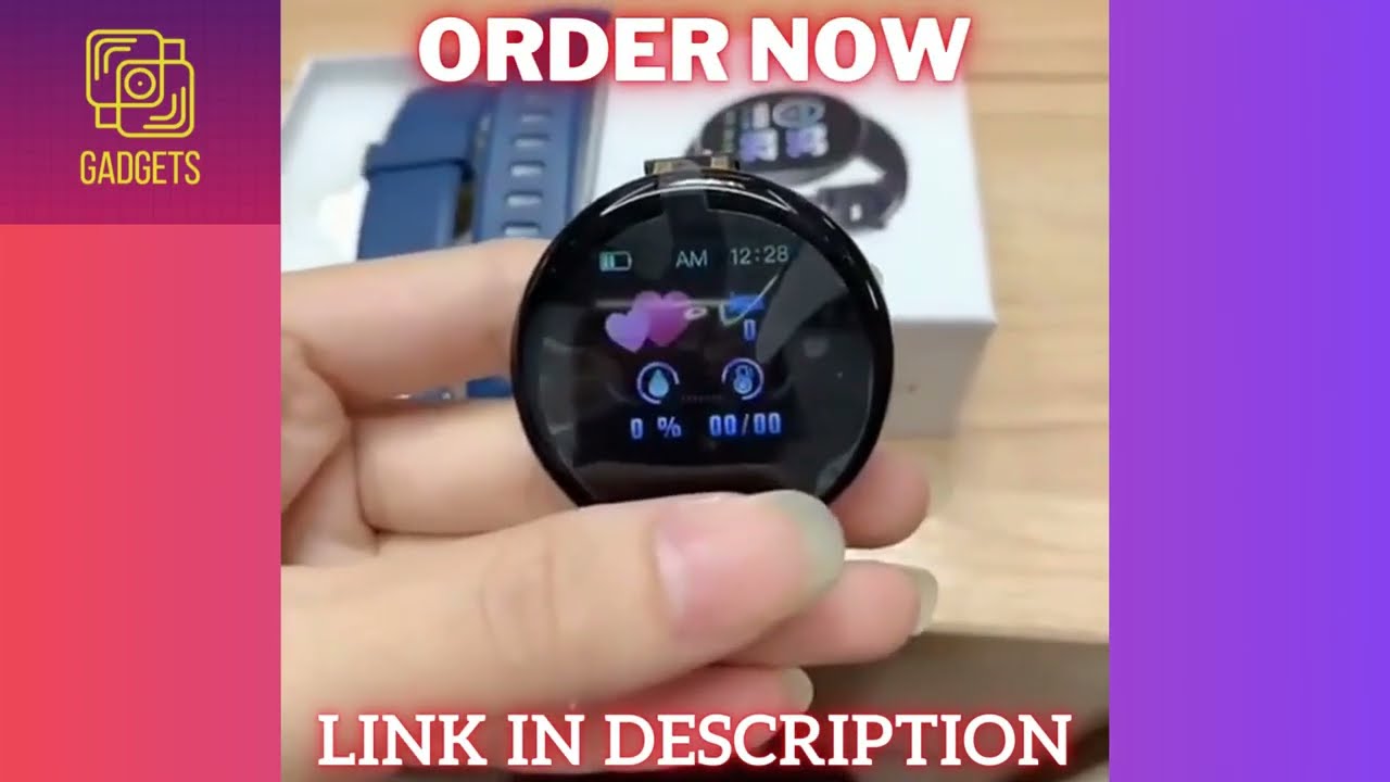 Android Smart Watch D18S  Heart Rate Monitor Men Women Fitness Tracker Fashion Electron Clock