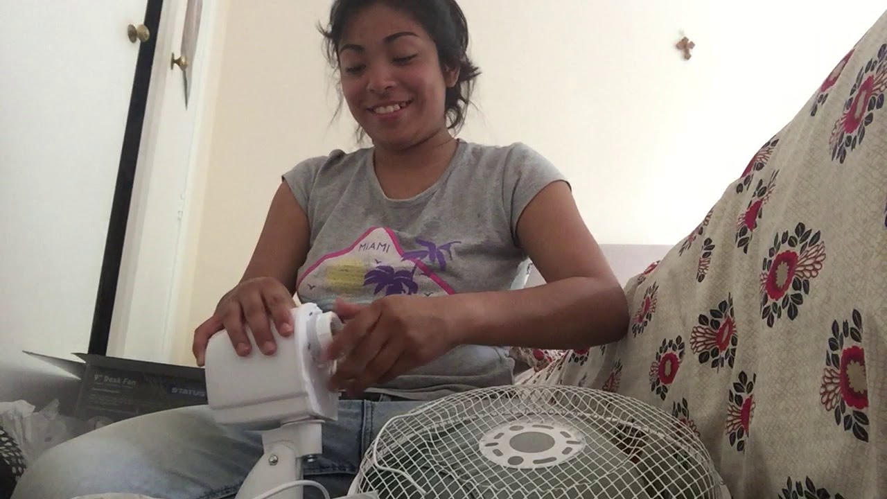 9 inch Desk Fan Status Unboxing and Review